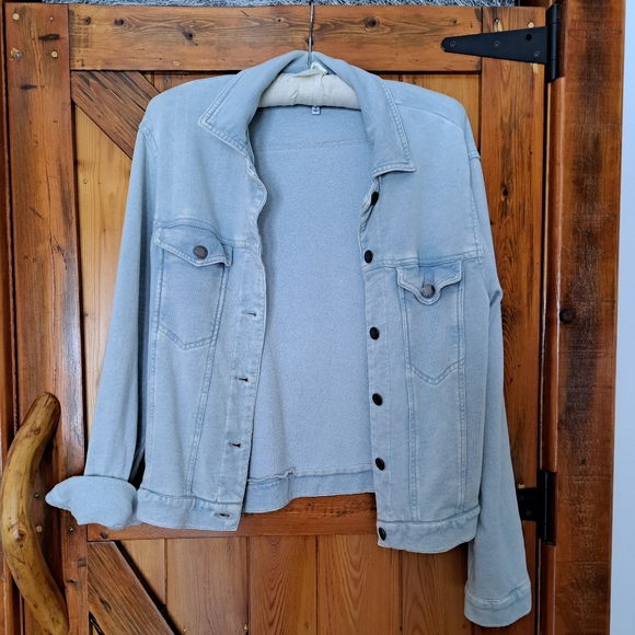 Knit Denim Jacket - Picture 4 of 10